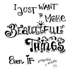 beautiful things wordart handlettering