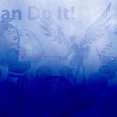 Distressed blue background